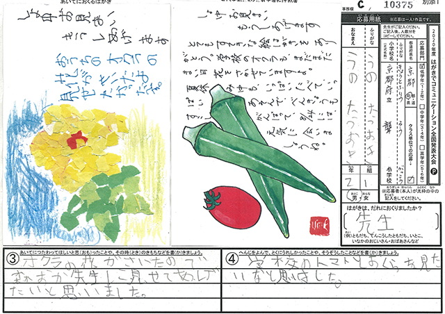 審査員特別賞　京都府　京都府立聾学校　(小学部)　２年　卯野　竜興